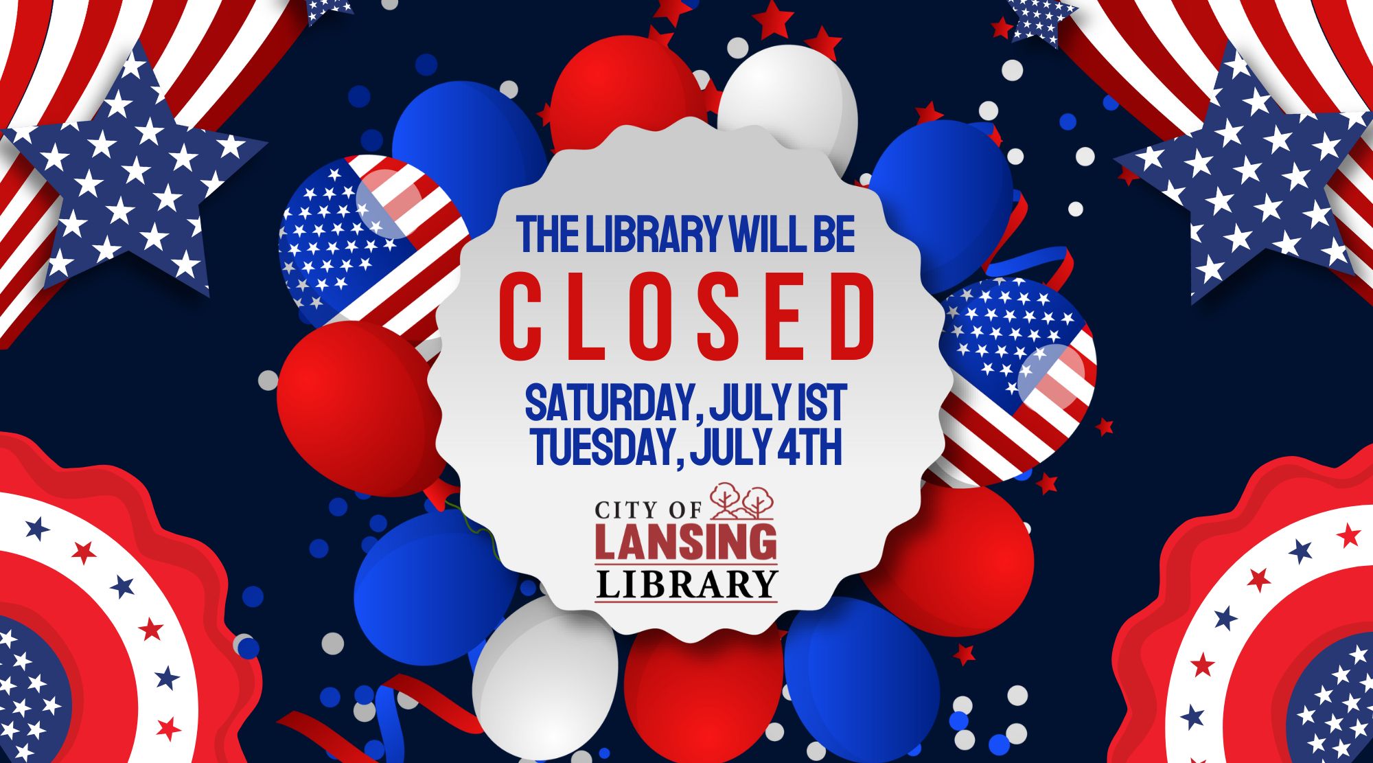 Library - Closed for Independence Day | Lansing, KS