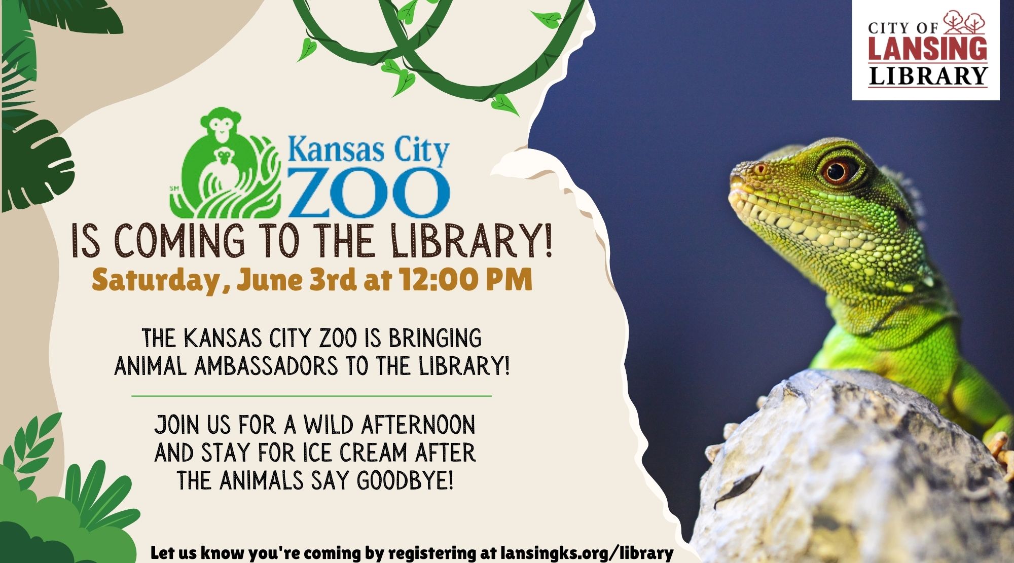 Library - Summer Reading Kick-Off with the Kansas City Zoo! | Lansing, KS